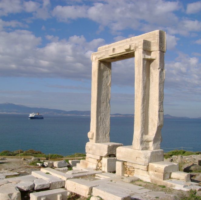 "La Potara" / Temple of Apollo -  in the harbour of Naxos 2nd November 2006